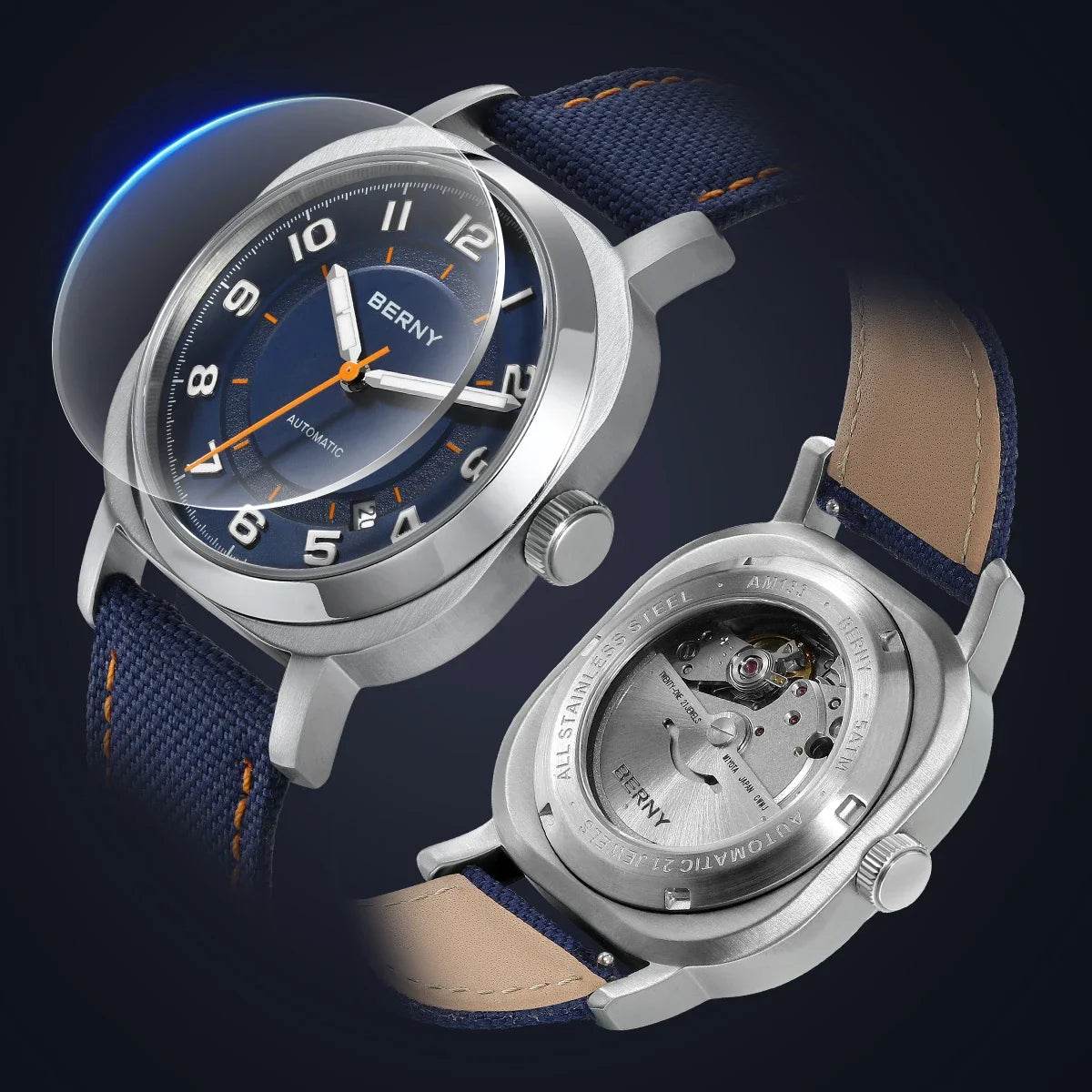 BERNY Mechanical Cushion Watch - SnaggIt