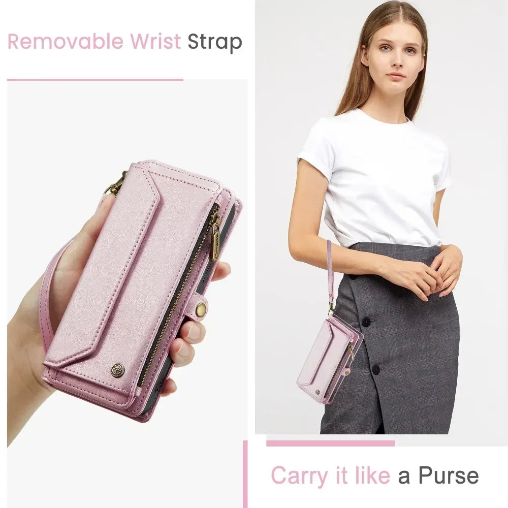 Crossbody Wallet Case for Samsung Galaxy S25 / A Series by Snagg A Phone Case