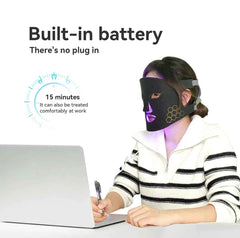 Portable Red Infrared Blue LED Light Therapy Face Mask