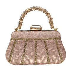Exquisite Rhinestone Handle Evening Bag by Snagg It Purses