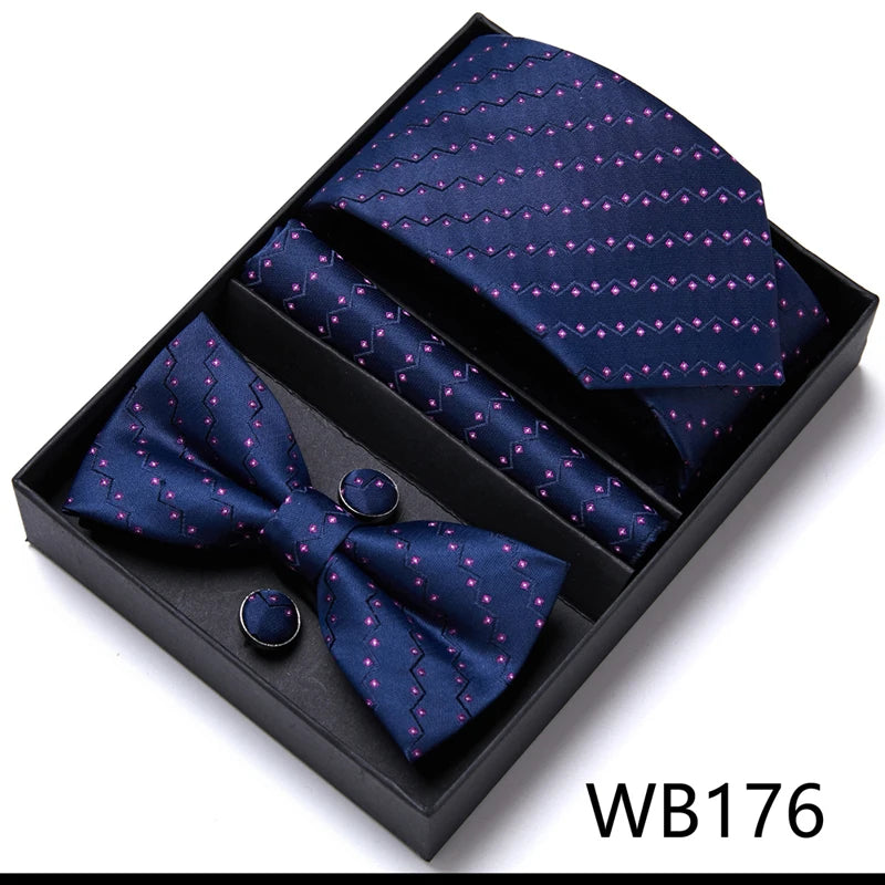 Men’s Luxury Tie & Bow Set - WB176 - Others In Fashion