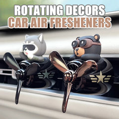 Rotating Airplane Pilot Bear Car Air Freshener by Snagg An Air Freshener