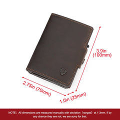 Leather Pop-Up Minimalist Card Holder by Snagg It Wallet