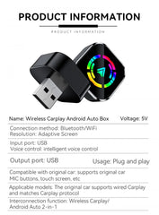 2025 Wireless CarPlay & Android Auto Adapter by Snagg A Car Adapter