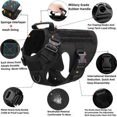 Tactical Dog Harness with MOLLE Pouches – Training Vest for Medium & Large Dogs, German Shepherd
