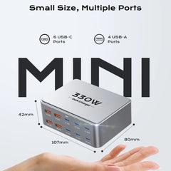 330W USB C Multiport Fast Charging Station For Laptop & Phones by Snagg A Charging Station