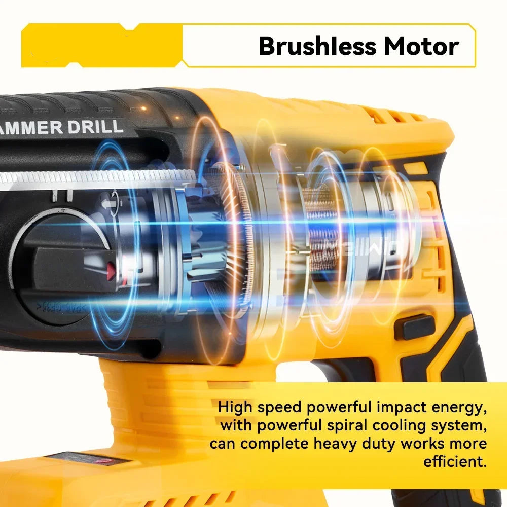 1680W Brushless Rotary Hammer Drill by Snagg A Rotary Hammer Drill
