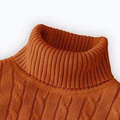 Men’s Essential Turtleneck Pullover | 2026 Winter High-Neck Knitted Sweater