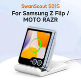 Samsung Z Flip Foldable Wireless Fast Charging Stand | Galaxy S25 Z Flip 7 6 Moto Razr 50 60 Ultra