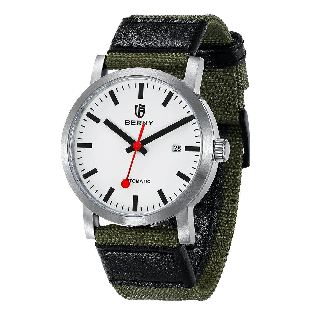 BERNY Swiss Railroad Automatic Watch - SnaggIt