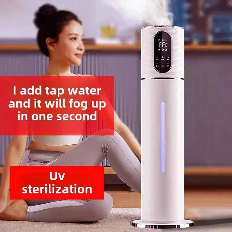 8L Ultrasonic Air Humidifier - Large Capacity Floor Standing Cool Mist Diffuser with Remote Control