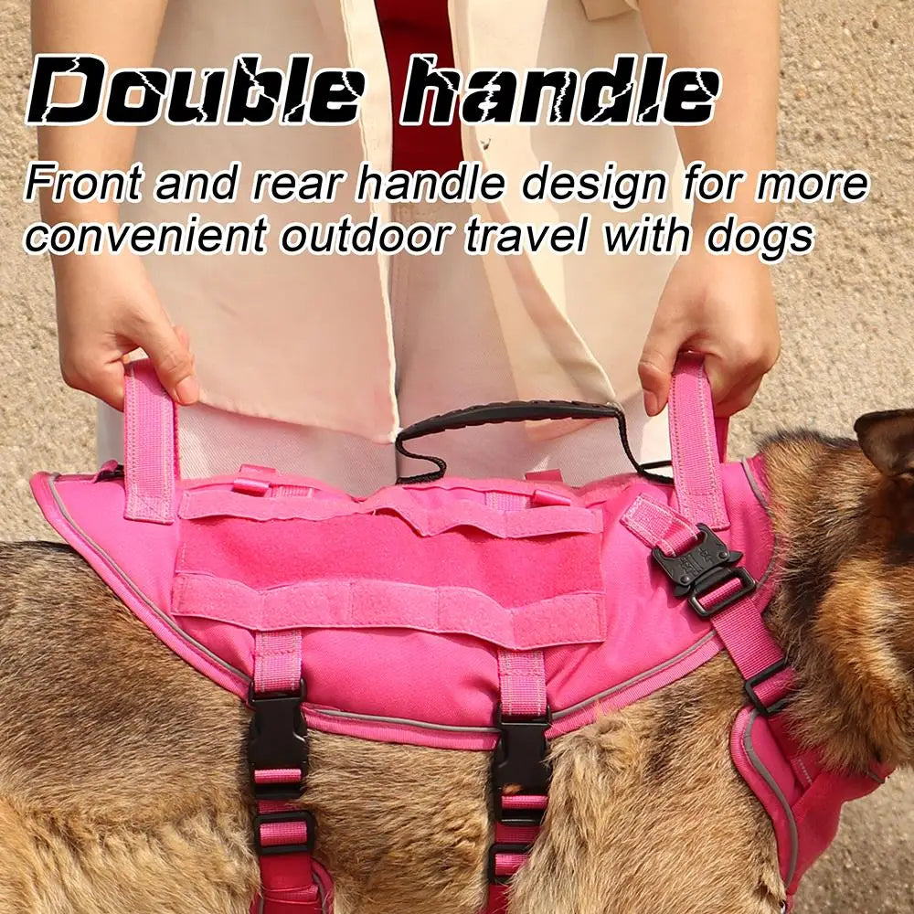 Military Tactical Dog Harness – Escape-Proof, Reflective & Durable by Snagg A Harness