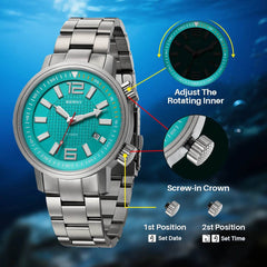 Automatic Diver Watch – Stainless Steel Edition - SnaggIt