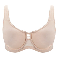 Plus Size Wide Strap Minimizer Bra | Underwire Full Coverage Unpadded Lace