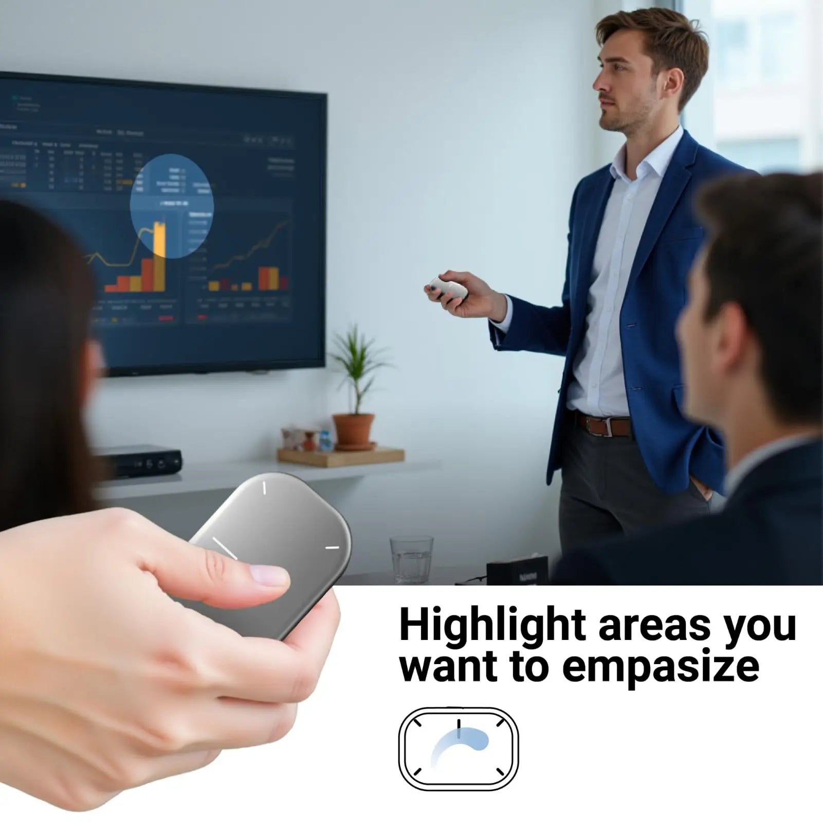 Detachable Wireless Air Mouse with Touchpad Featuring AI Voice Control, Recording & ChatGPT Integration by Snagg An Air Mouse