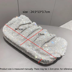 Elegant Rhinestone Crystal Evening Clutch by Snagg It Purses