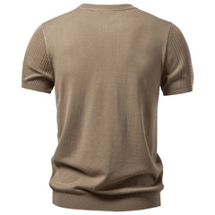 Men's New Henley Neck T-Shirt | Lightweight Summer Social & Daily Top