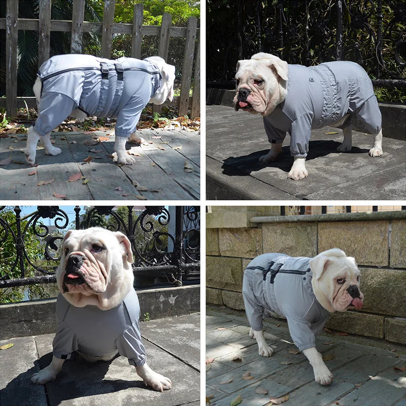 Waterproof 4-Leg Dog Raincoat Jumpsuit by Snagg A Raincoat