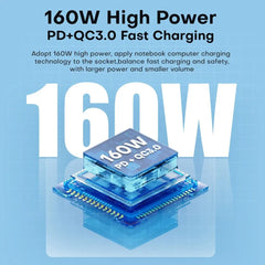 160W GaN USB Charging Station | Wireless + 100W 65W PD PPS Fast Charger for MacBook iPhone Samsung