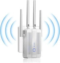 1200Mbps Dual Band WiFi Repeater – 2.4G/5GHz Signal Extender by Snagg A WiFi Booster