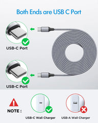 Long Type-C to Type-C Fast Charging Cable – 3m / 5m / 8m by Snagg A Charging Cable