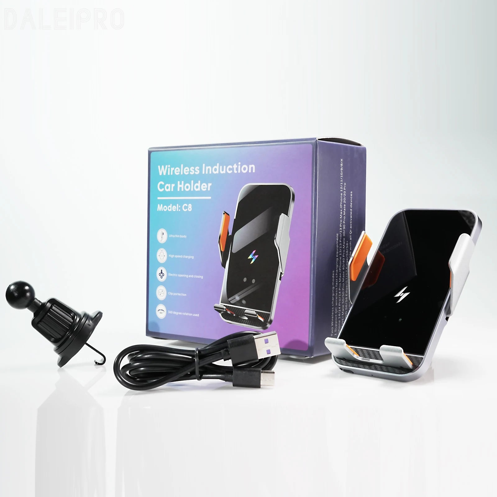 Smart Wireless Car Charger Phone Holder by Snagg A Phone Holder