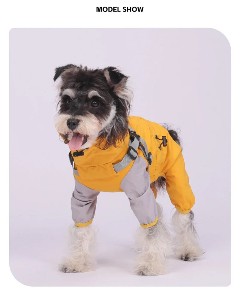 Waterproof Hooded Dog Raincoat by Snagg A Jacket