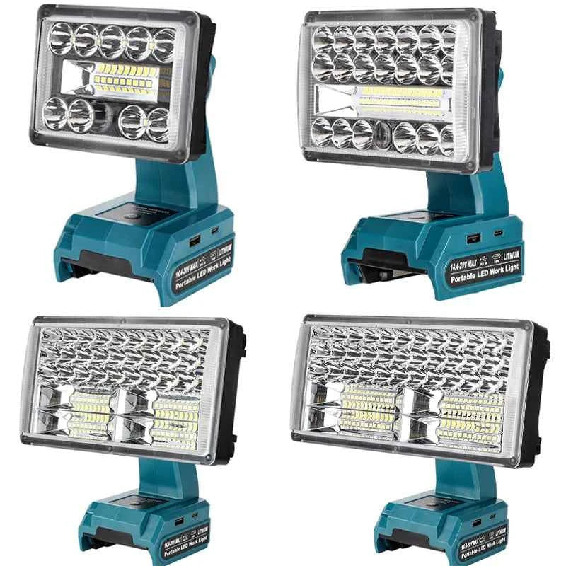 Spot and flood LED work light for Makita 18V batteries – image 1