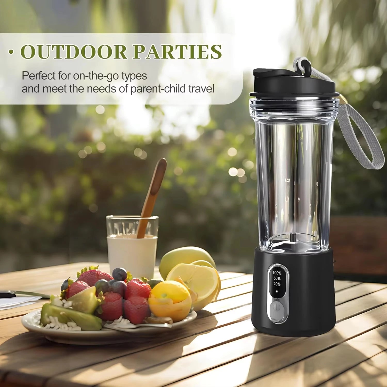 Portable High Power Juicer 4000mAh Battery For Home Use by Snagg A Blender