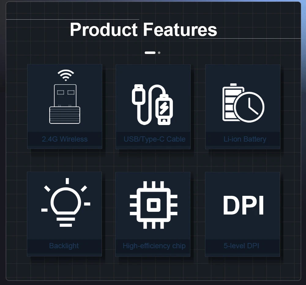 Wireless RGB Gaming Mouse 2.4G USB Connection & 16,000 DPI Optical Sensor for PC & Laptop by Snagg A Gaming Mouse