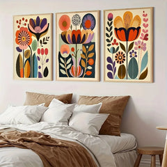 3pcs Boho Botanical Wall Posters by Snagg A Print