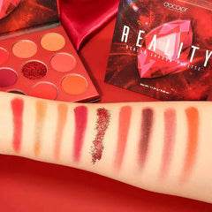 Gemstone Inspired 9 -Color Artistry Palette – High-Pigment Matte, Shimmer & Metallic Shadow Collection