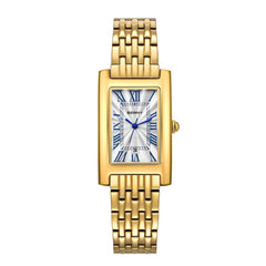 BERNY Square Quartz Watch for Women – Roman Numerals & Date Display - SnaggIt