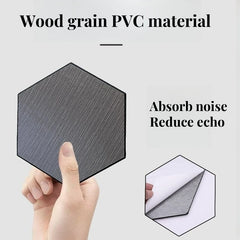 10 PCS Wood Grain Wall Stickers by SnaggIt