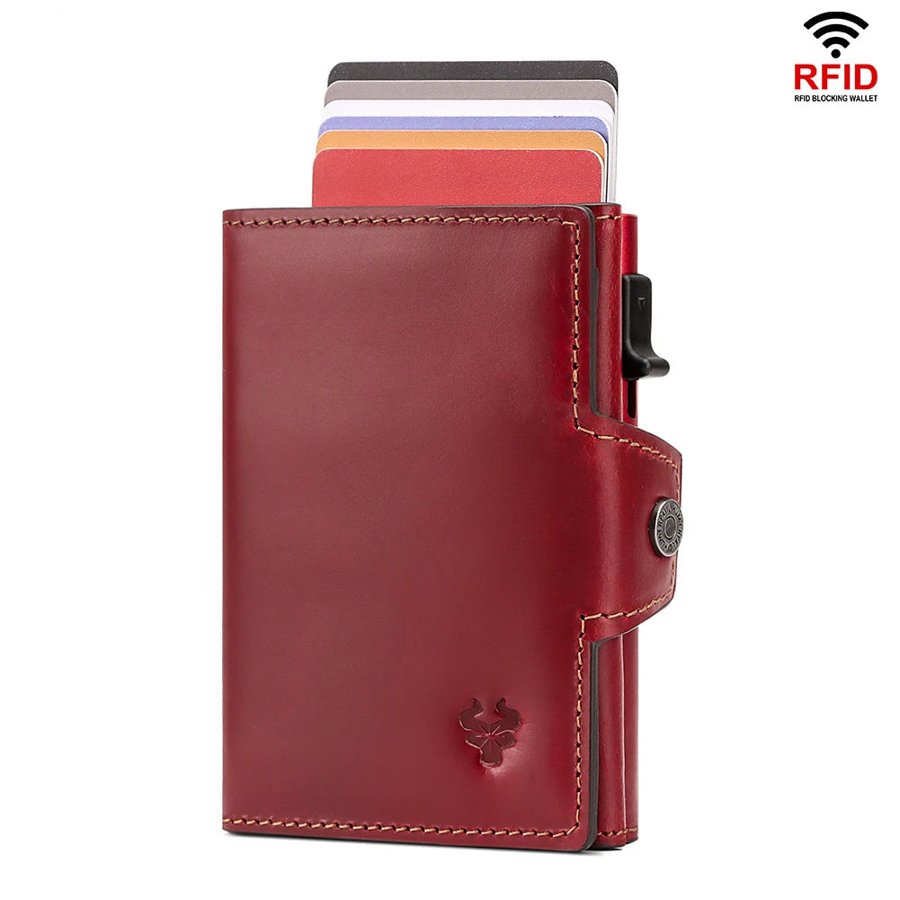 Leather Pop-Up Minimalist Card Holder by Snagg It Wallet