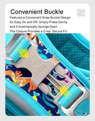 Floral Print Air-Mesh Harness for Dogs & Cats by Snagg A Harness