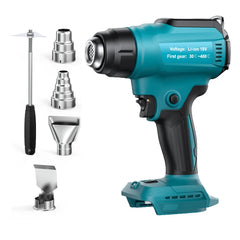 Cordless Multi Platform Heat Gun | 550°C Industrial Hot Air Tool with LED Task Light