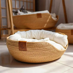 Handmade Bamboo Pet Bed by Snagg A Pet Bed