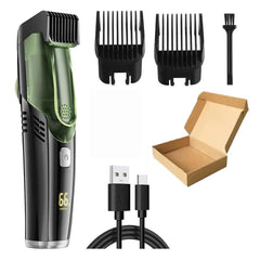Professional Vacuum Beard Trimmer – 20 Length Precision Grooming System with Integrated Hair Collection