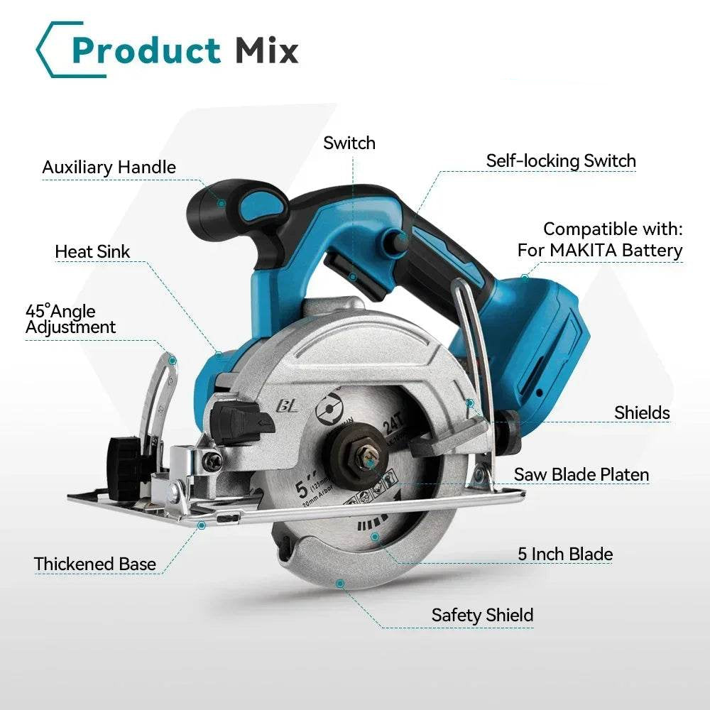 125mm (5") Brushless Circular Saw by Snagg A Circular Saw
