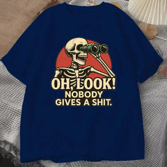 "Oh Look Nobody Gives A Shit" Graphic Tee | Sarcastic Humor Streetwear