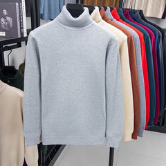 Men’s Premium Slim-Fit Turtleneck | Autumn/Winter Heavy-Duty Knitted Pullover