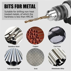 13/19/25pcs High-Speed Twist Drill Bit Set - SnaggIt