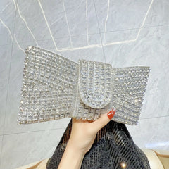 Luxury Bow Sequin Evening Clutch by Snagg It Purses