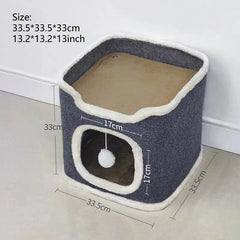 3-Tier Cat Bed & Hideaway House - SnaggIt