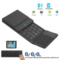 Folding Bluetooth Keyboard With Touchpad For IOS Android Tablets by Snagg A Wireless Keyboard