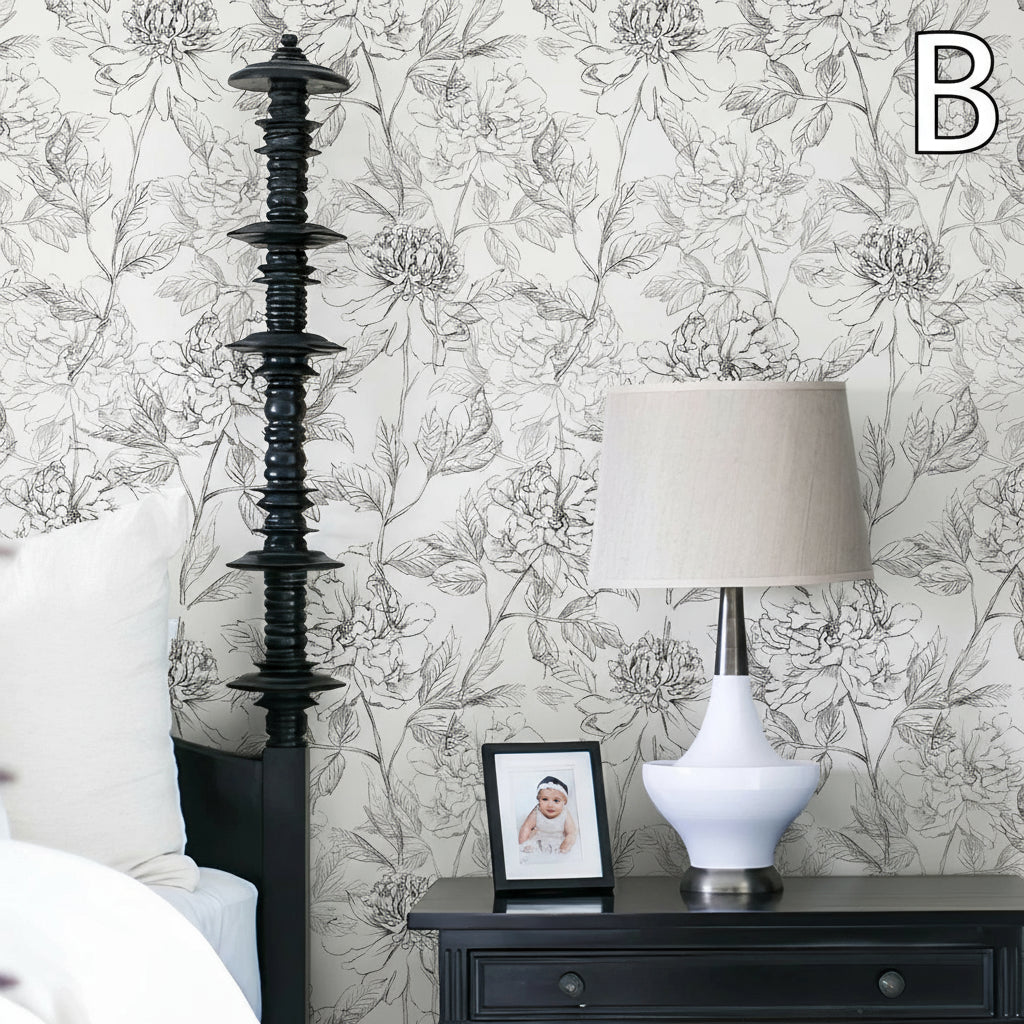 Floral Modern Waterproof Wallpaper by Snagg A Wallpaper
