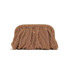 Shiny Rhinestone Crystal Fold Evening Clutch by Snagg It Purses