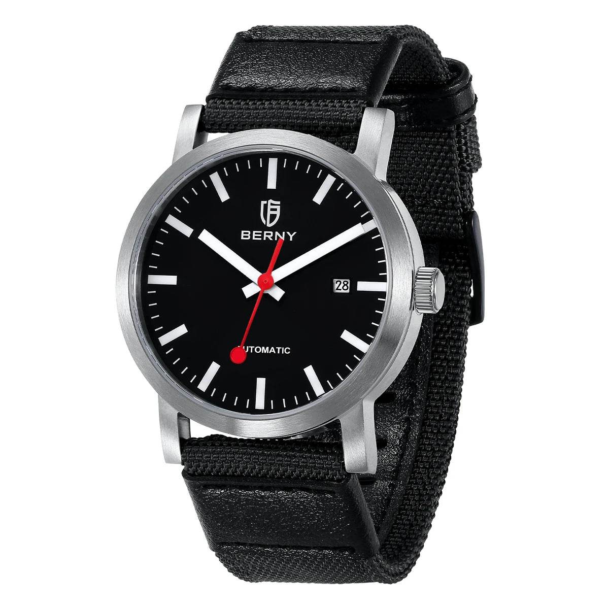 BERNY Swiss Railroad Automatic Watch - SnaggIt