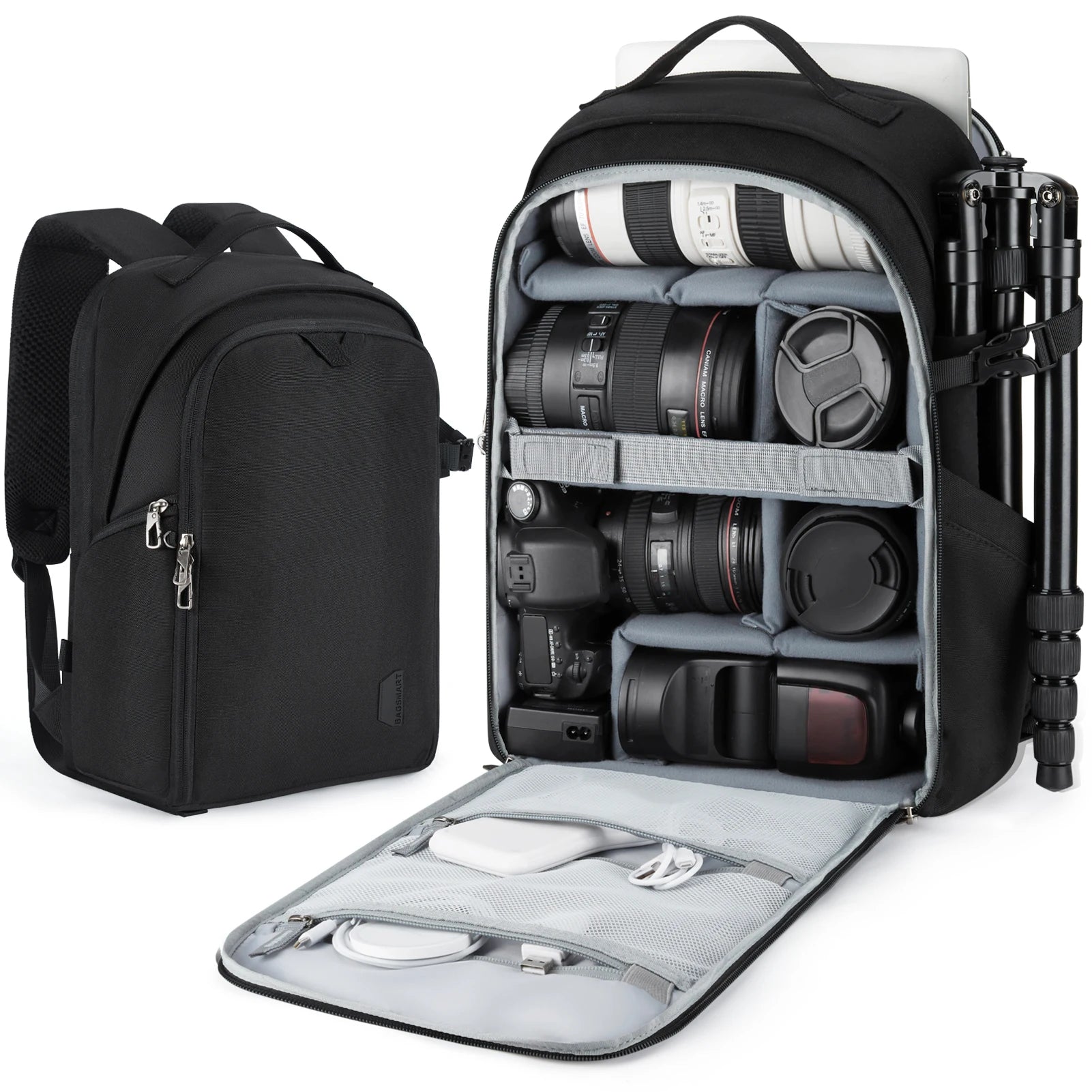 Multi-Functional DSLR Camera Backpack – Shockproof Waterproof Outdoor Photo Bag for Nikon & Canon (36–55L)